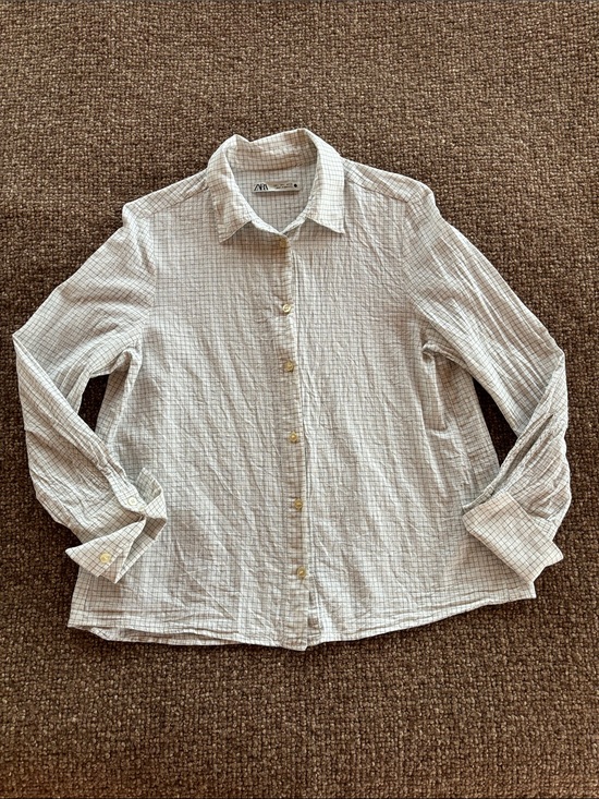 Zara Tops - Pure Linen Button Down